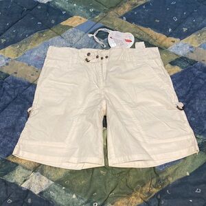 G-Paul White Cargo Shorts Kids Size 14 New Never Worn With Tags